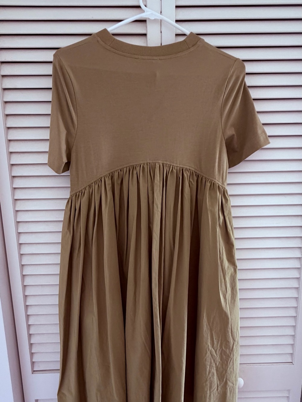 COS Olive Midi Swing Dress in Green - Picture 5 of 8